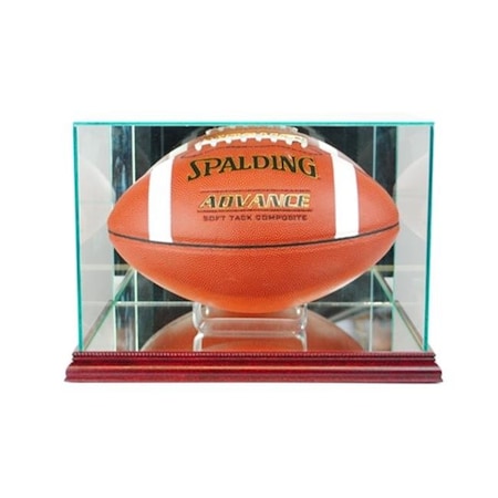 Perfect Cases FBR-C Rectangle Football Display Case, Cherry FBR-C